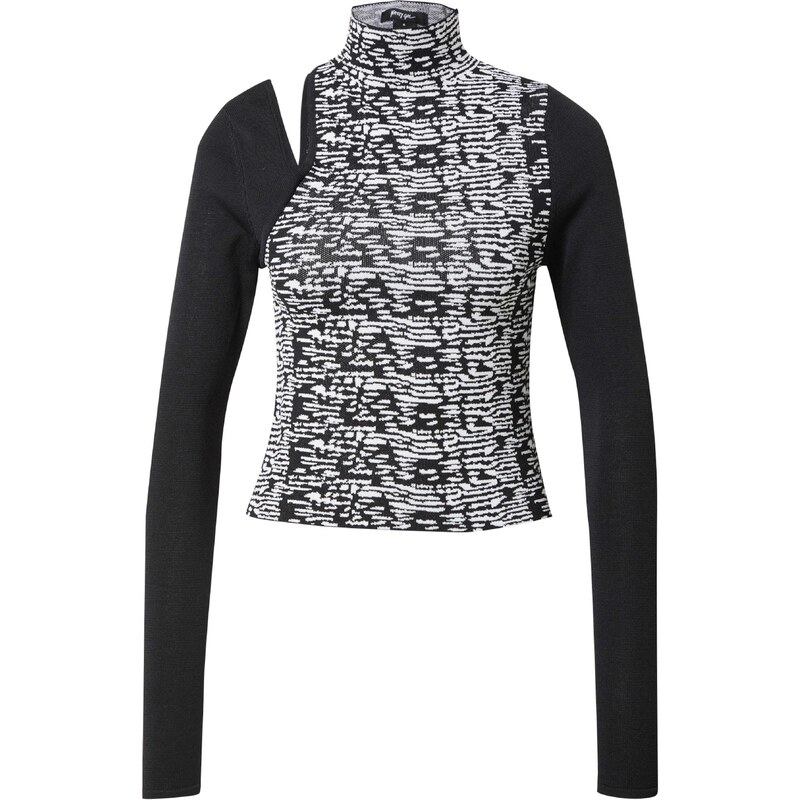 Nasty Gal Sveter čierna / biela 54246686