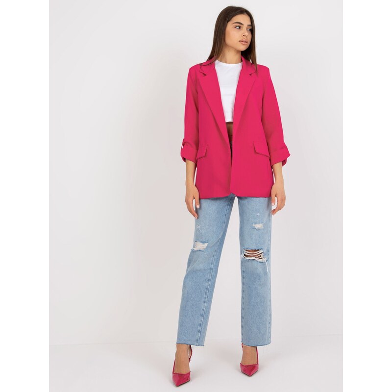 Och Bella Jacket-TW-ZT-BI-27192.44P-fuchsia 64667273