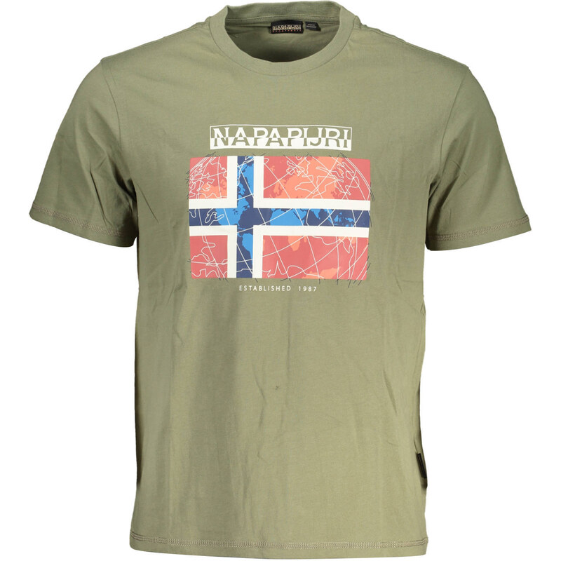 Zelené pánske tričko Napapijri 64705526