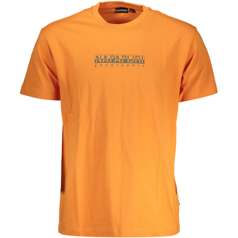 Oranžové tričko Napapijri s krátkym rukávom 64708084