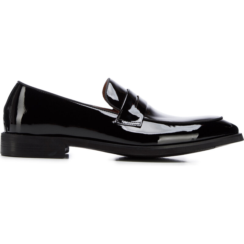 Wittchen Pánske lakované kožené mokasíny 98-M-706-1 67556461