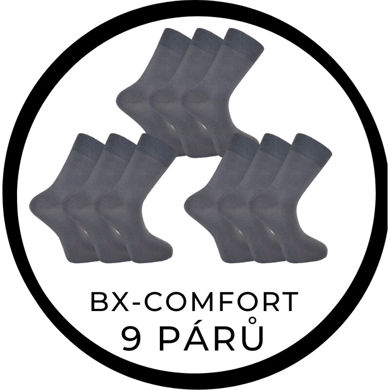 MEGAPACK 9párov - BX-COMFORT české kvalitné bambusové ponožky BAMBOX 41674759