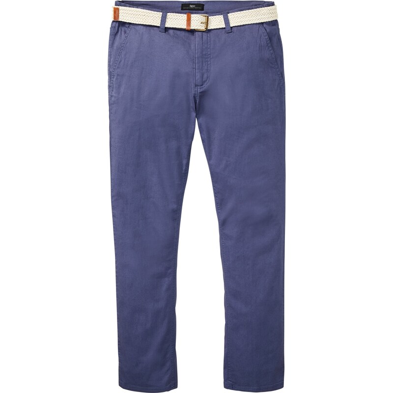 bonprix Chino strečové nohavice s komfortným strihom a opaskom, 44815116