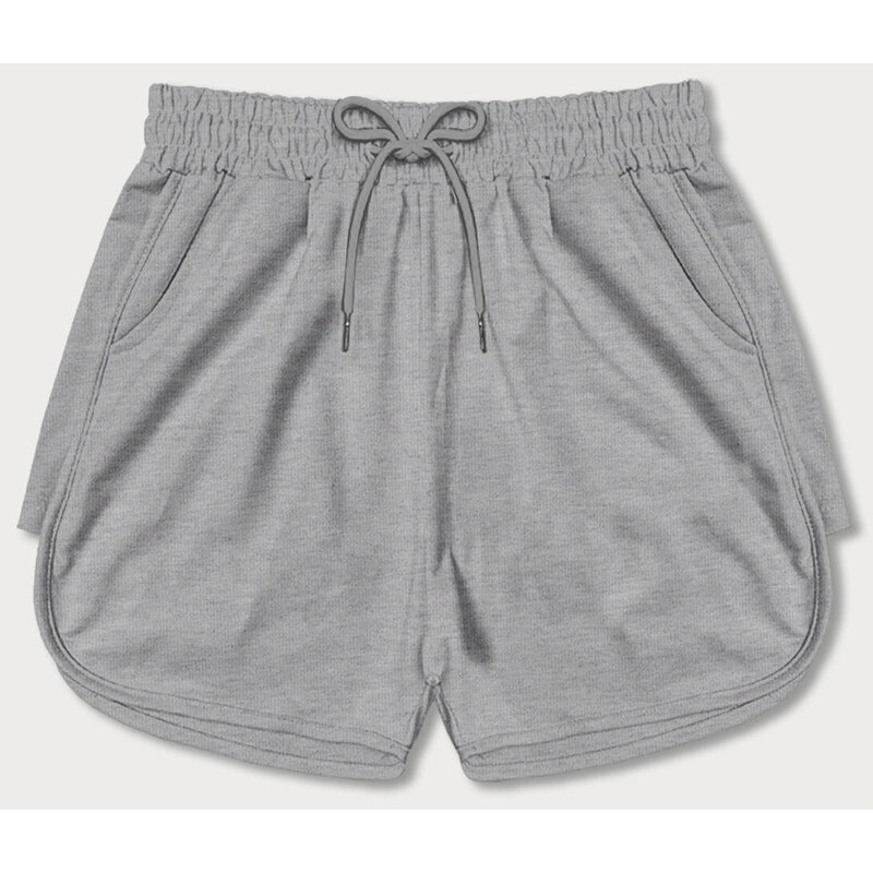 J.STYLE Šedé dámske športové šortky (8K951-2) 41246404