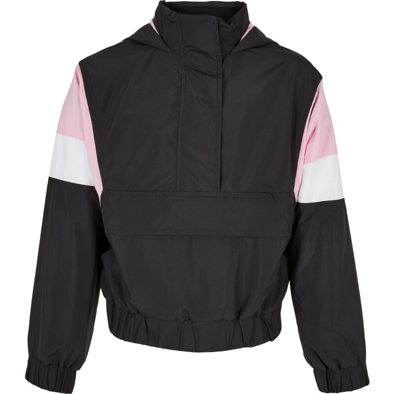 Urban Classics Prechodná bunda svetloružová / čierna / biela 40795326
