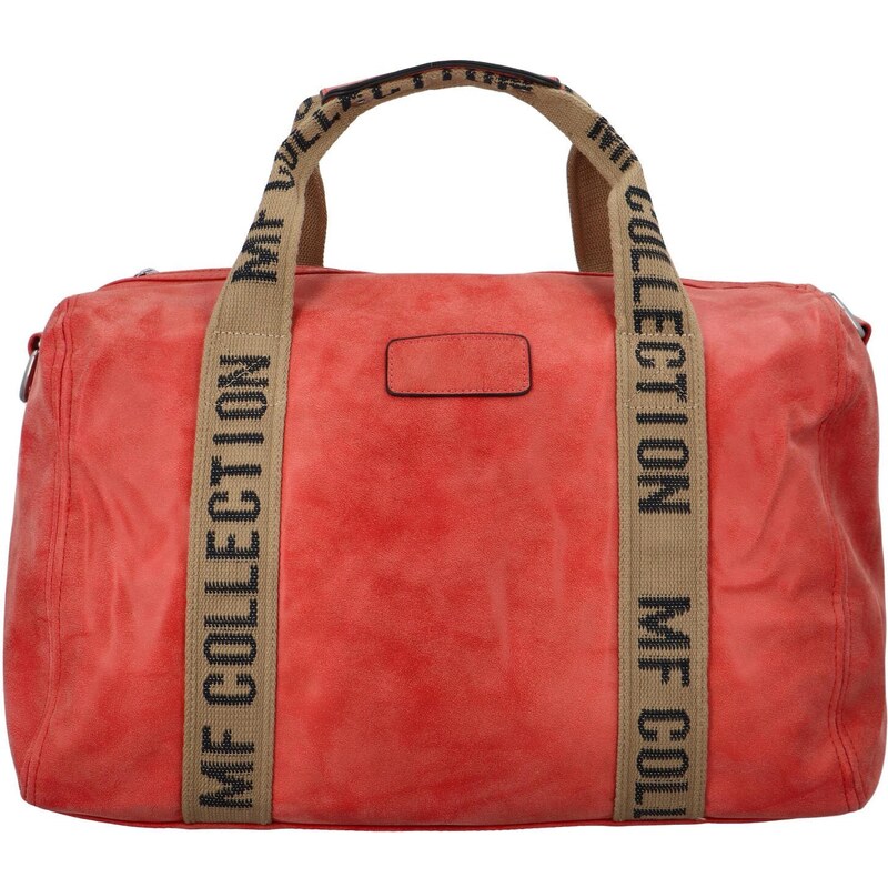 MaxFly Cestovná dámska koženková kabelka Gita, červená 66562557