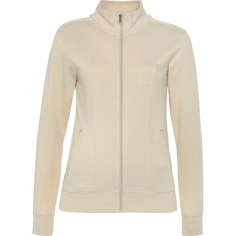 LASCANA ACTIVE Športová mikina so zipsom béžová 67284673