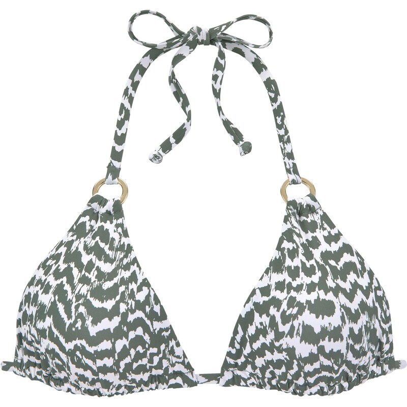 LASCANA Bikinový top olivová / biela 54243705