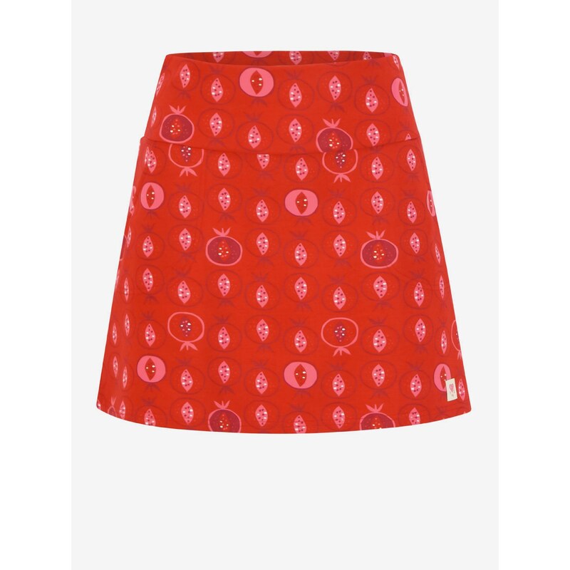 Red Ladies Patterned Skirt Blutsgeschwister - Ladies