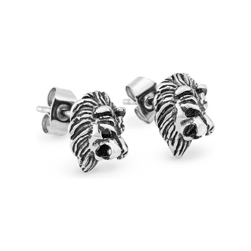 Troli Dizajnové oceľové náušnice Lev KS-142 66587310