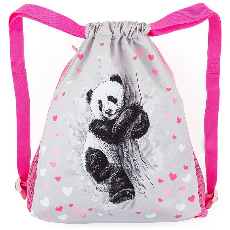 Bagmaster VRECKO BETA 22 B školské na prezuvky / telocvik - panda 33268548