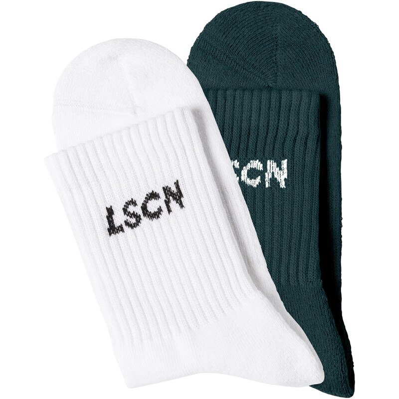 LSCN by LASCANA Ponožky petrolejová / biela 62413247
