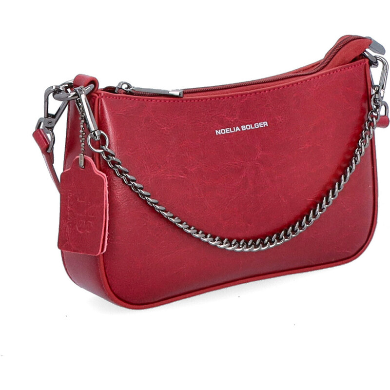 Kožená kabelka do ruky Noelia Bolger červená NB 0084 TCV 41287781