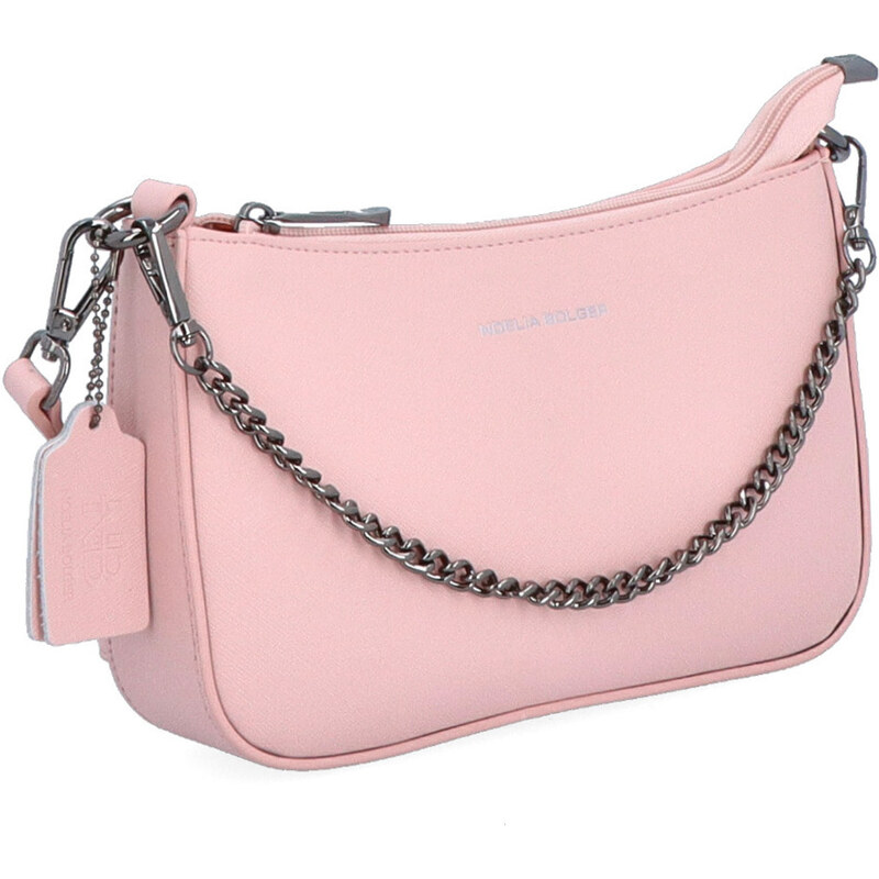 Kožená kabelka do ruky Noelia Bolger ružová NB 0073 R 64019872
