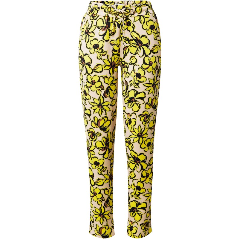 b.young Nohavice SELAH citrónová / olivová / čierna 54151337