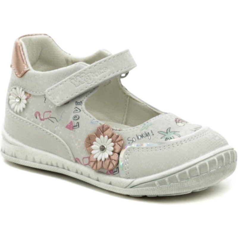 Wojtylko 1B23705 sivé dievčenské črievičky 40828057