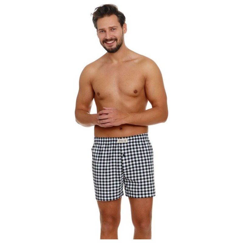 DOCTOR NAP Čierno-biele kockované trenírky 40835393