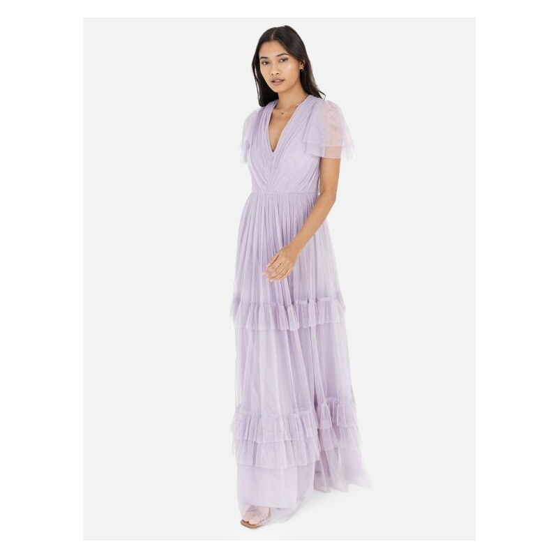 Anaya Fialové maxi šaty 40851250