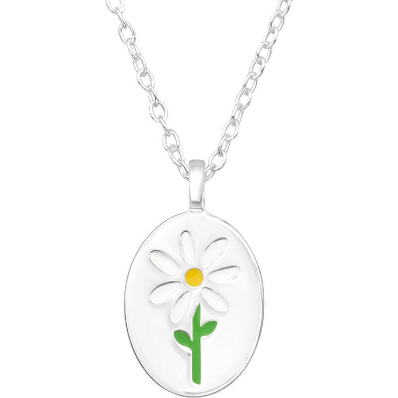 Olivie Strieborný kvetinový náhrdelník 7397 40862900