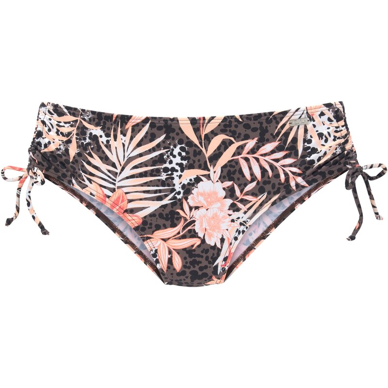BUFFALO Bikinové nohavičky tmavohnedá / broskyňová / čierna / biela 54246582