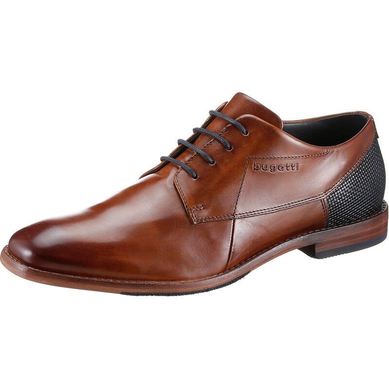 bugatti Šnurovacie topánky koňaková / čierna 43332939