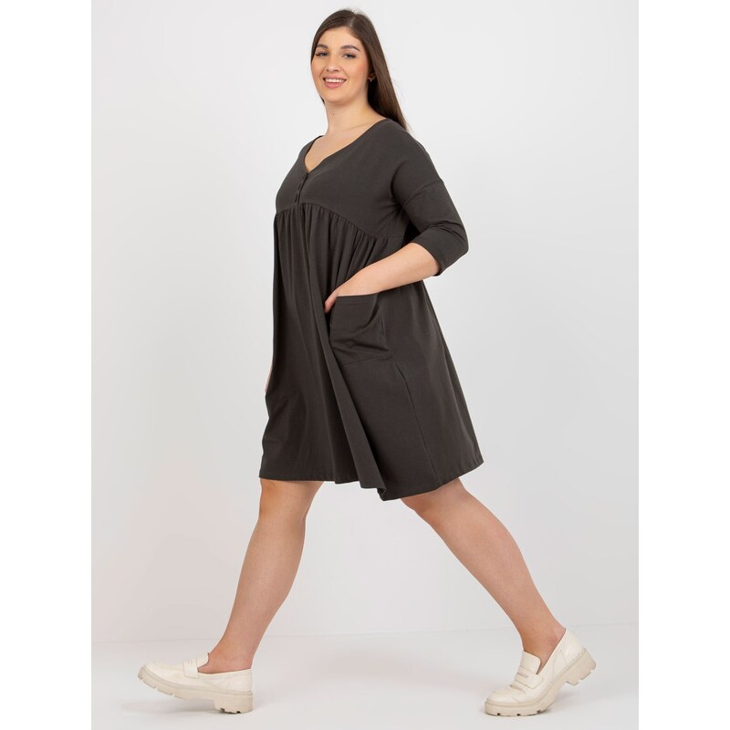 RELEVANCE Dress-RV-SK-8529.37P-dark khaki 64664341