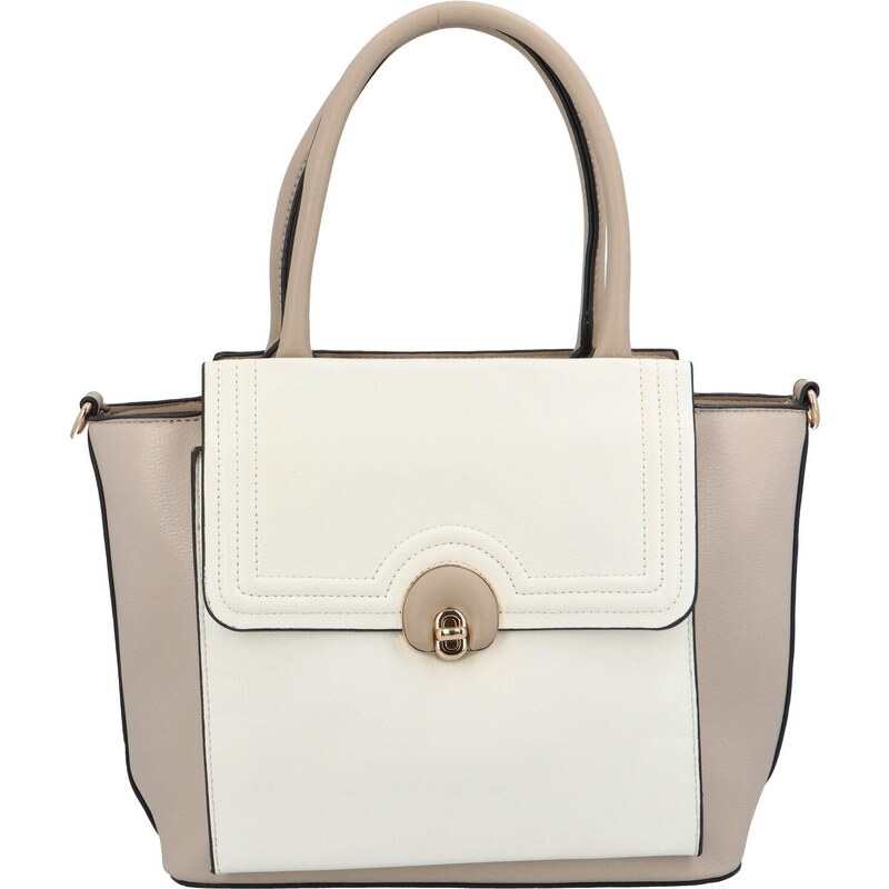 Dámska kabelka cez rameno krémová taupe - MARIA C Ekoteria krémová 42695044