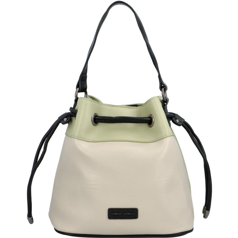 Dámska kabelka cez plece sivozelená - David Jones Waak šedá 41108122