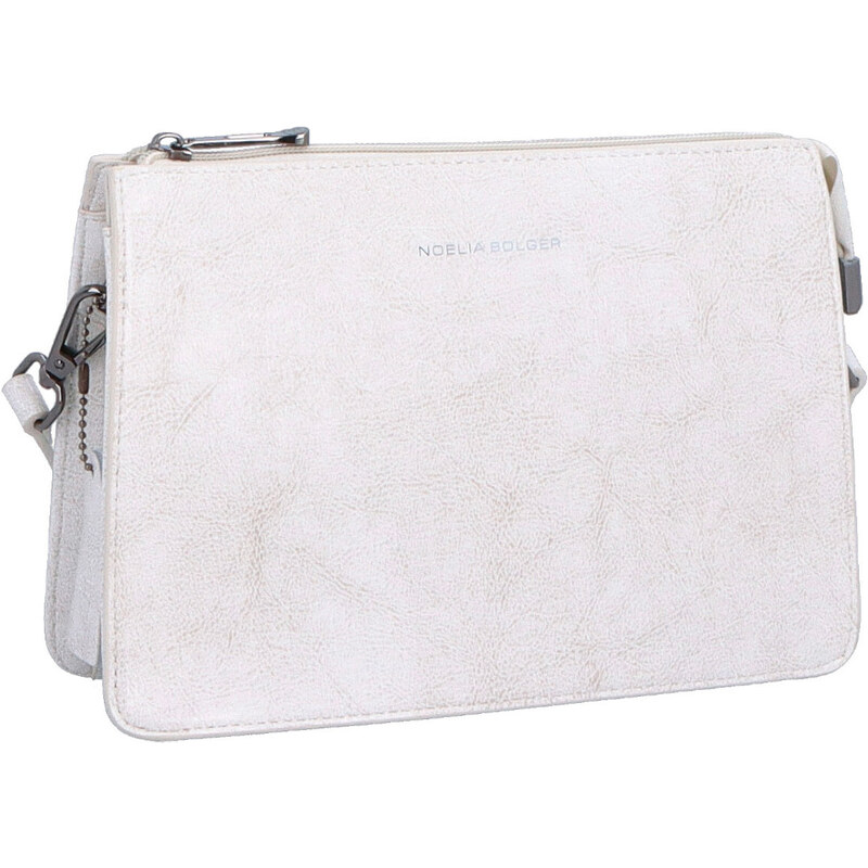 Kožená kabelka crossbody Noelia Bolger biela NB 0046 OW 47092274