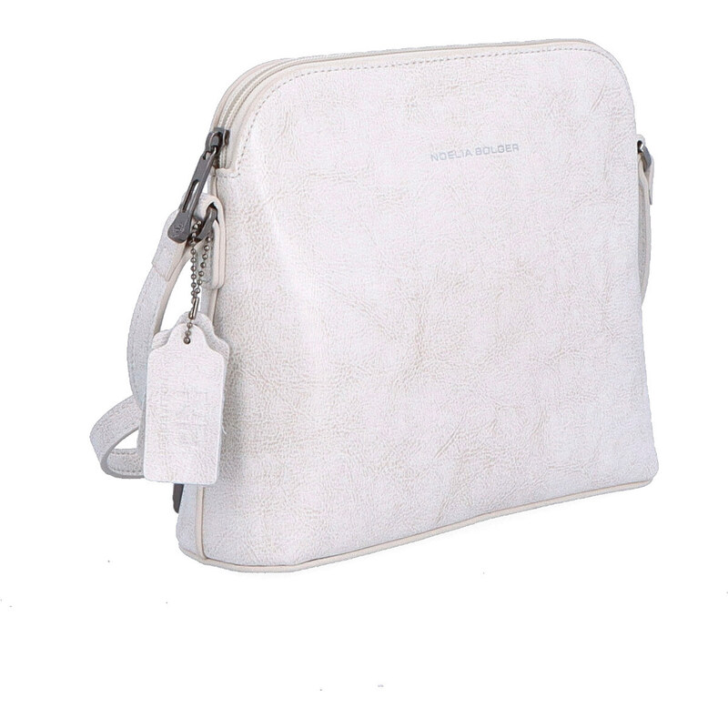 Kožená kabelka crossbody Noelia Bolger biela NB 0078 OW 47092267