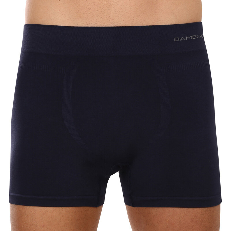 Pánske boxerky Gino bezšvové bambusové modré (54005) 32091123