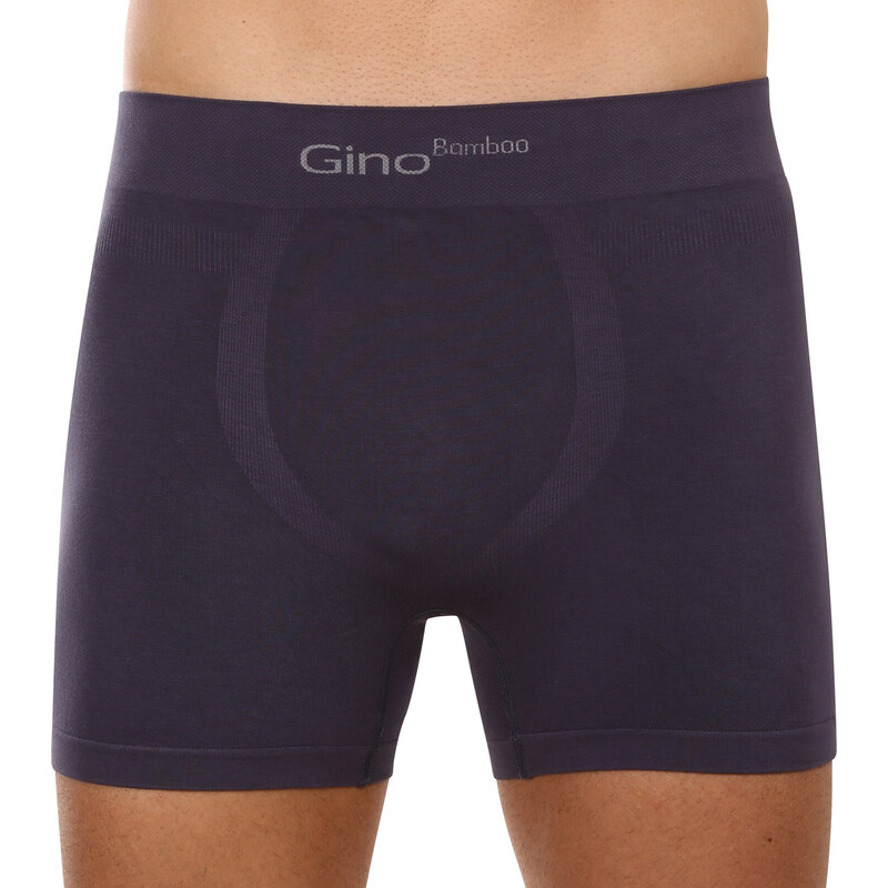 Pánske boxerky Gino bambusové bezšvové sivé (54004) 3966529
