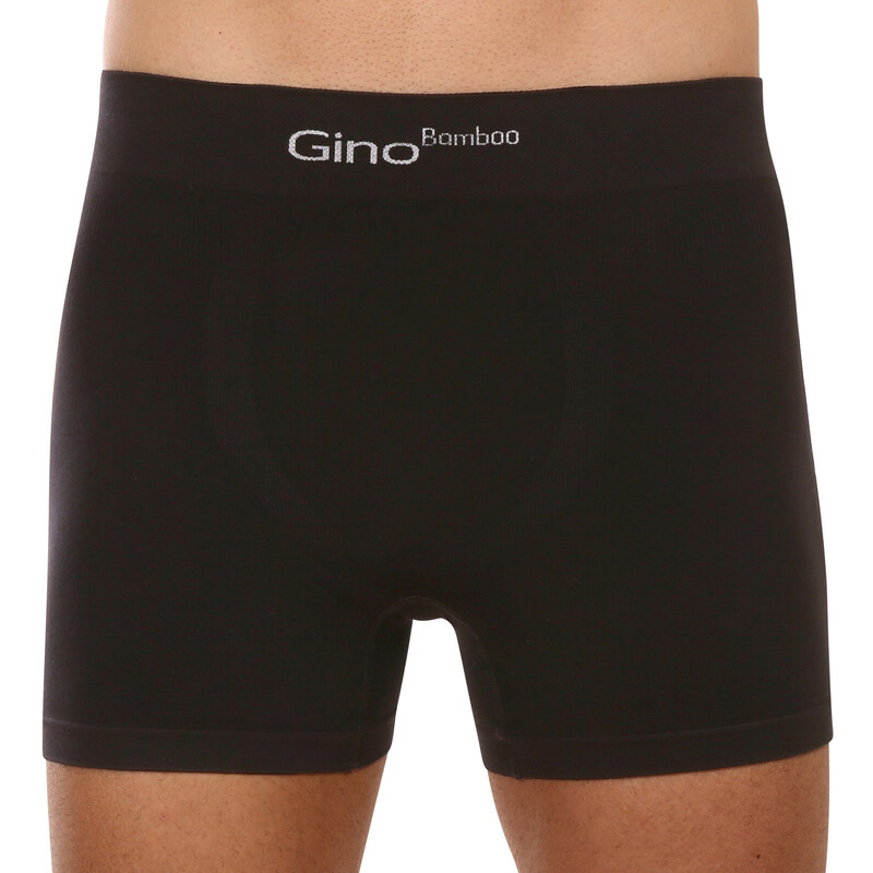 Pánske boxerky Gino bezšvové bambusové čierne (54004) 3966563