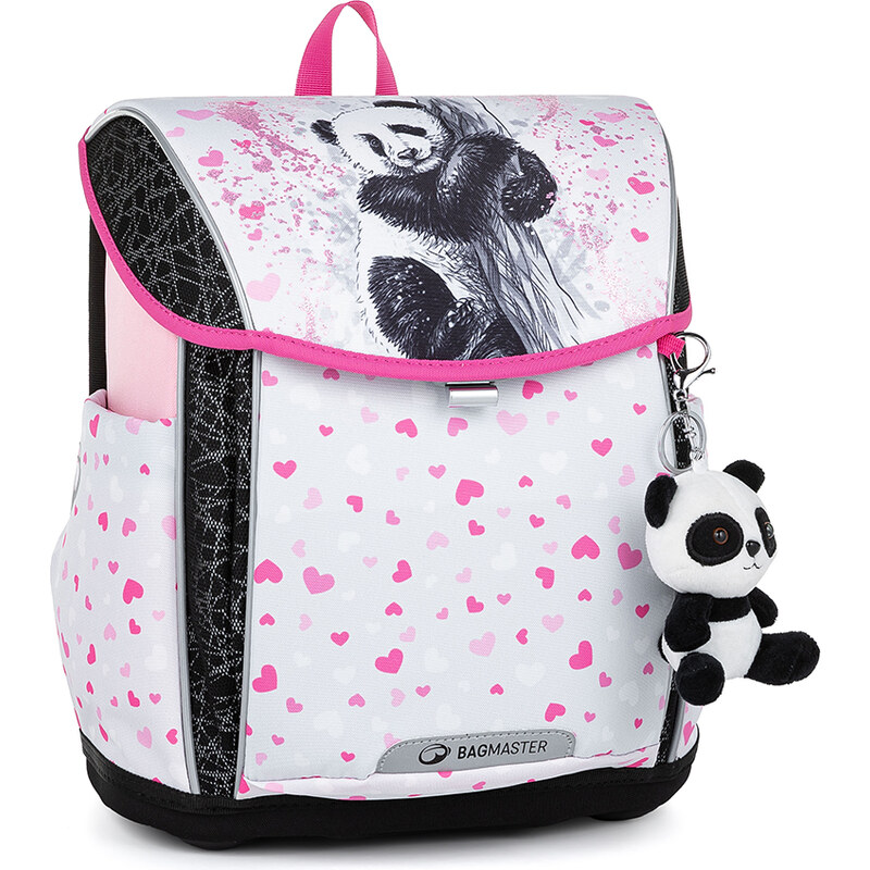 Školská aktovka Bagmaster Prim 23 B White/Pink 43129751