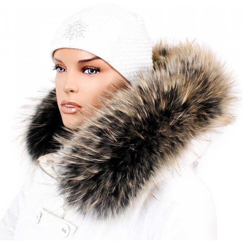 Sikora Kožušinový lem na kapucňu - golier medvedíkovec arctic snowtop 40925785