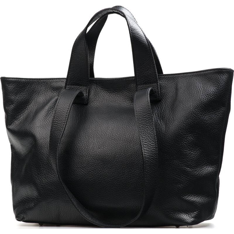 Blaire Kožená shopper kabelka Leira čierna 64988004