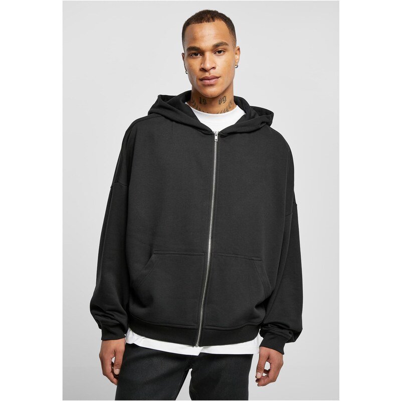 Urban Classics 90s zip-up sweatshirt black 50640116