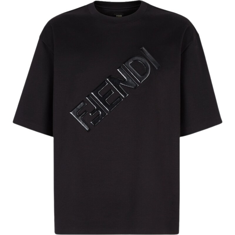FENDI Diagonal Black tričko 40952291