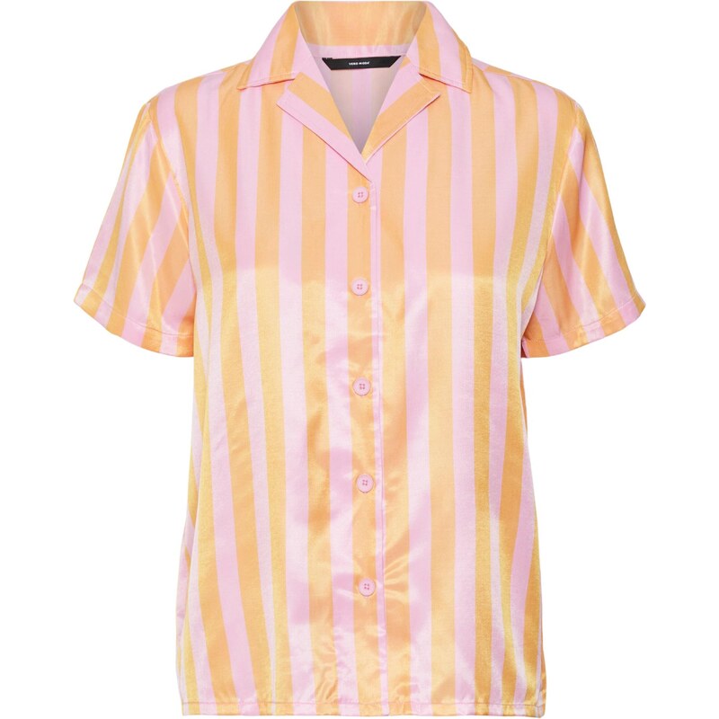 VERO MODA Blúzka Vikitika oranžová / svetloružová 54247220