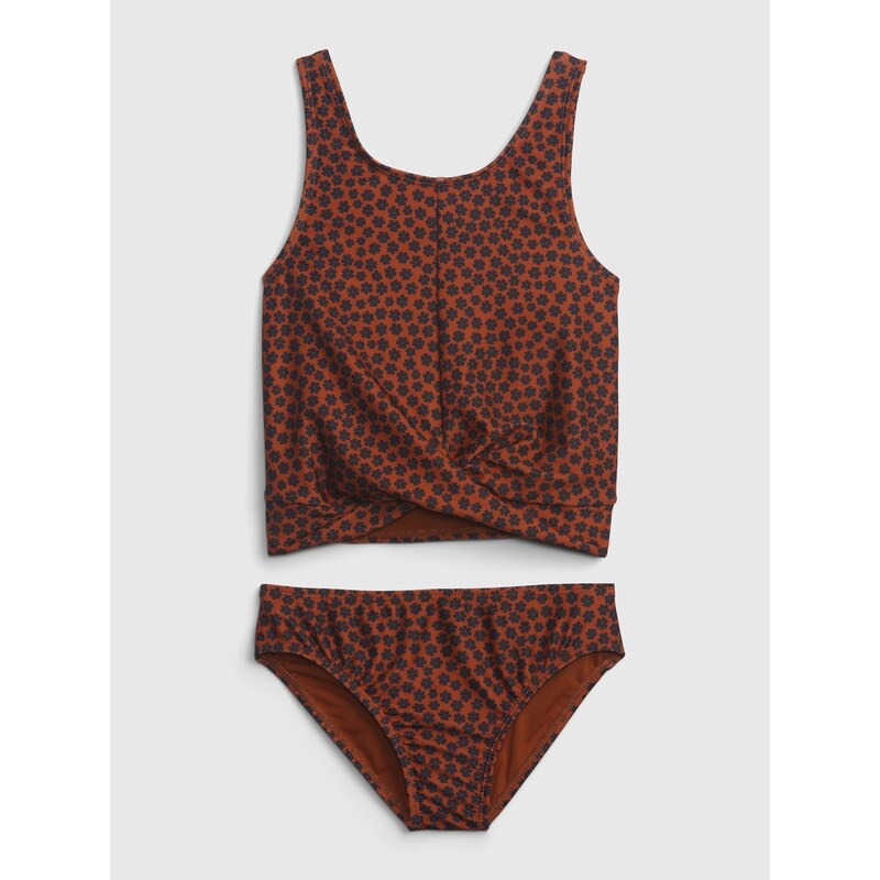 E-shop Hnedé dievčenské vzorované bikiny GAP