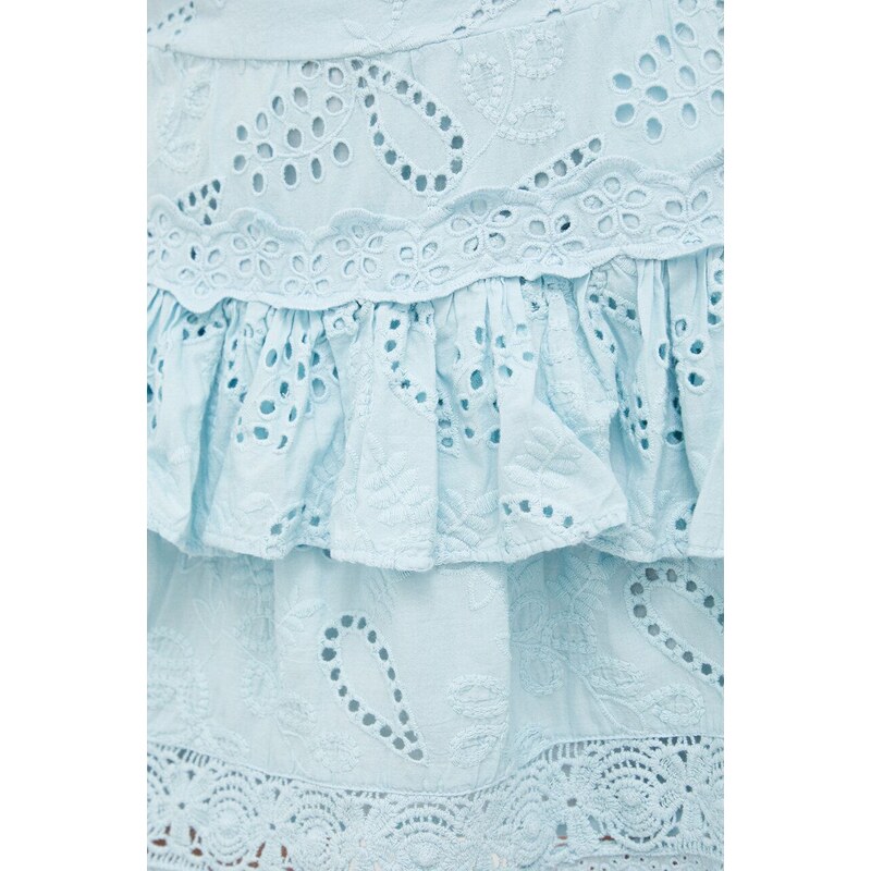 Bavlnená sukňa Guess mini, áčkový strih