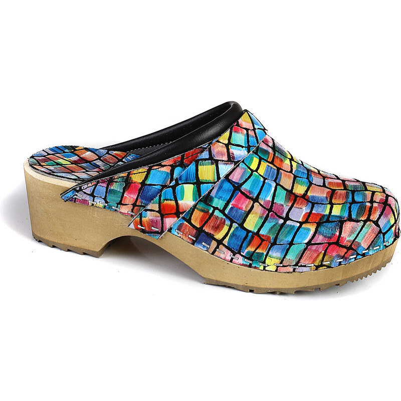 Glara Zdravotné farebné dreváky 40958318