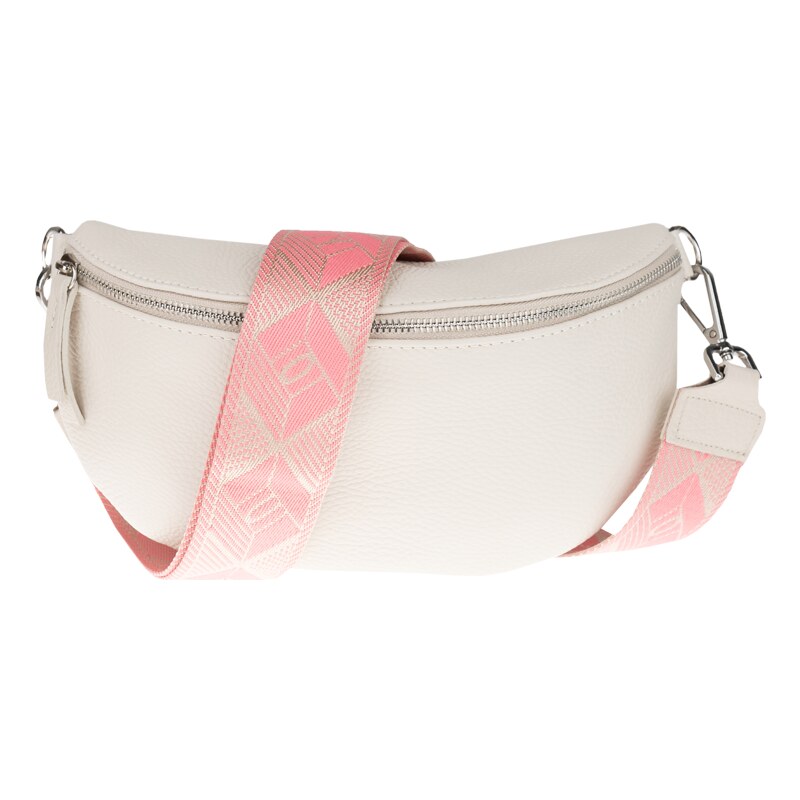 Béžová kožená talianska crossbody kabelka Reni Grande Beige s 40980249