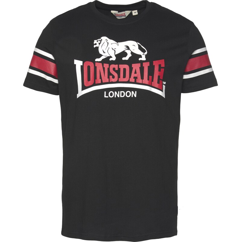 LONSDALE Tričko červená / čierna / biela 61625421
