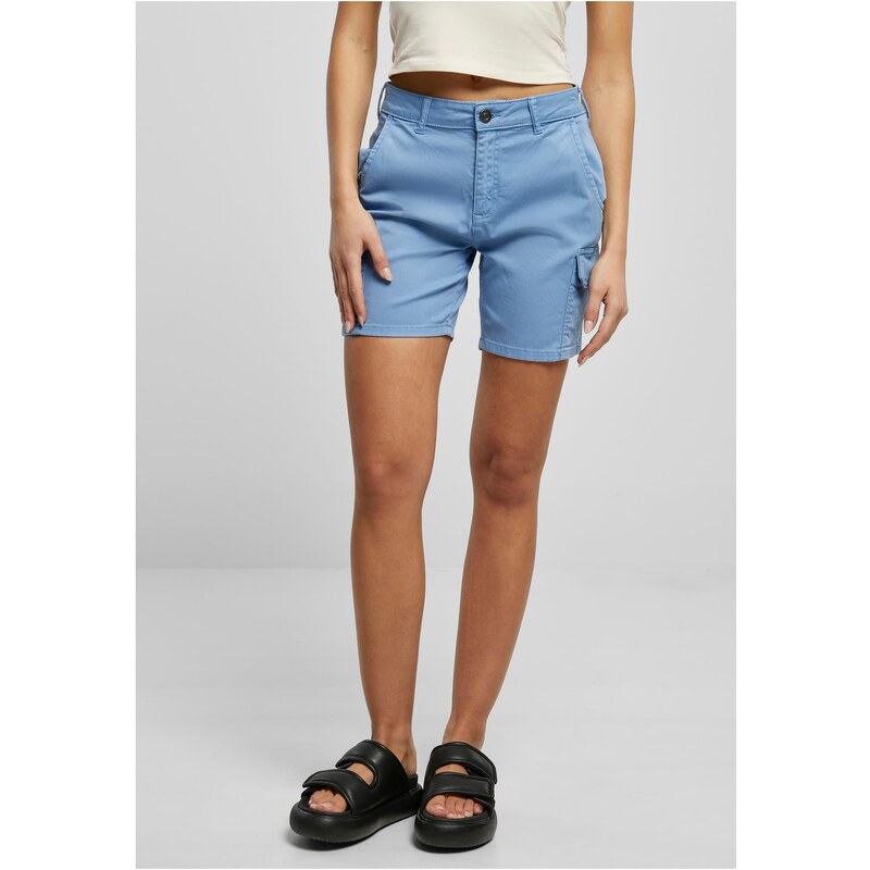 Urban Classics Womens high-waisted cargo shorts horizontblue 50663719