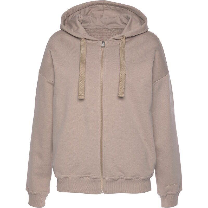 LASCANA Tepláková bunda svetlohnedá 54247535