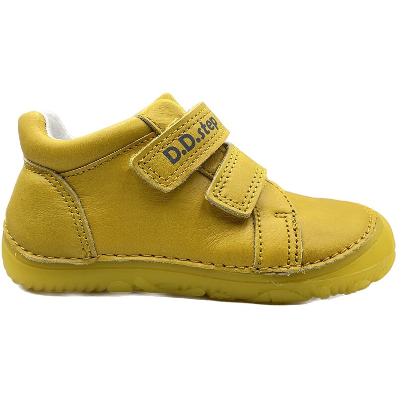 Detské kožené topánky DDSTEP S073-399DM YELLOW