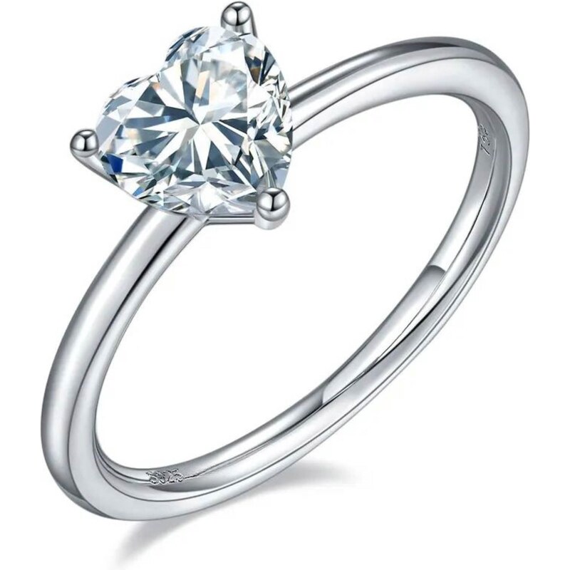 Olivie Strieborný prsteň SRDIEČKO 7402 40993354