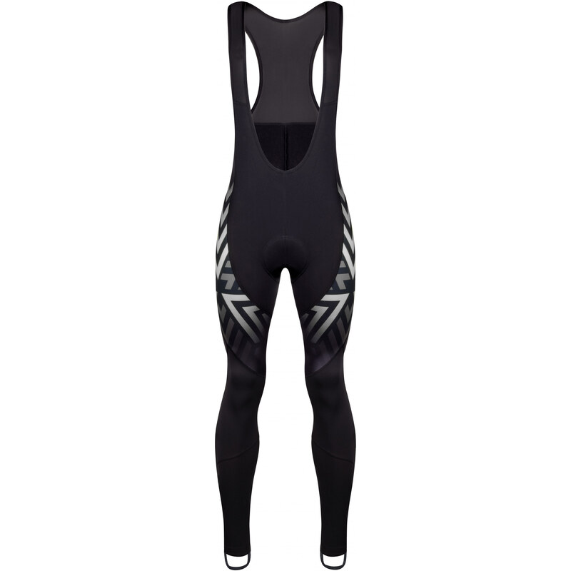 FORCE nohavice SPIKE s trakmi a vložkou, čierno-biele 60928440