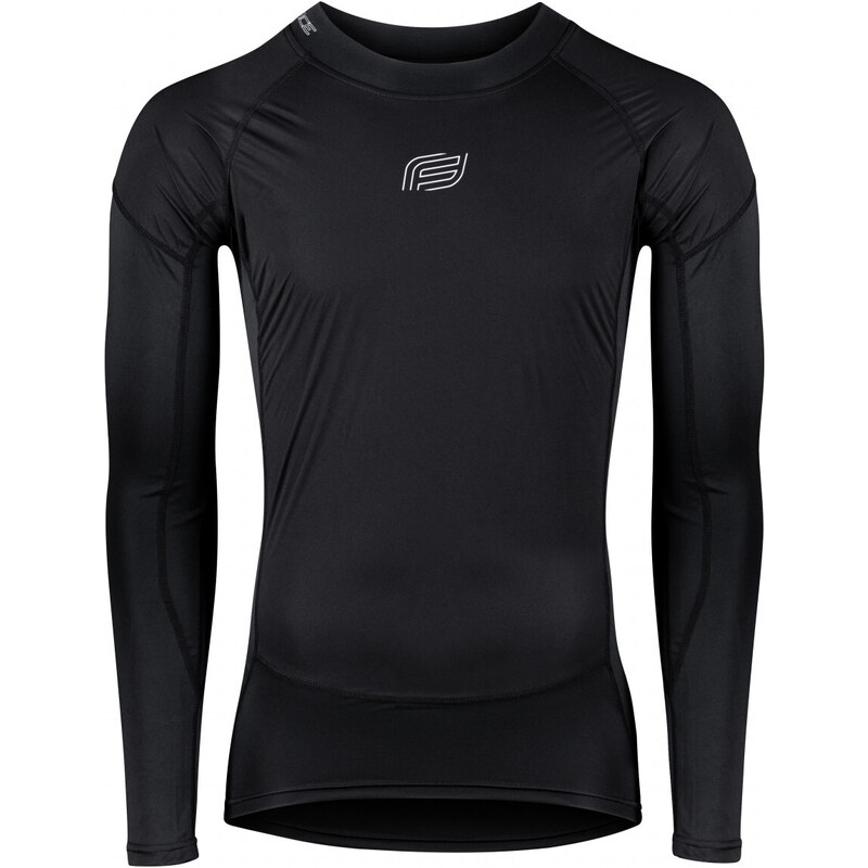FORCE tričko funkčné neprefúkavé GUARD dlhý rukáv, čierne 41015698
